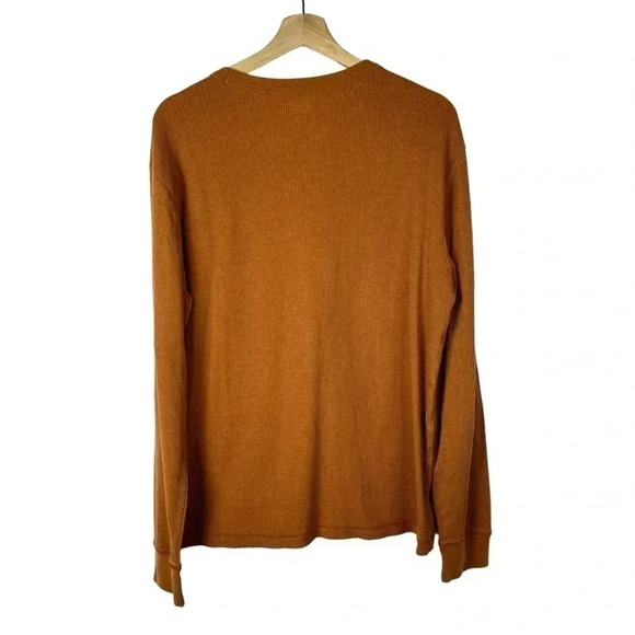 Old Navy Orange Soft Washed Thermal Long Sleeve T-Shirt L - Picture 2 of 3
